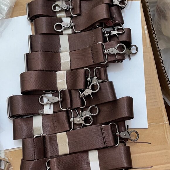 One Black One Brown 80-140CM Replacement Shoulder Bag Strap For Briefcase Bags - Picture 1 of 2